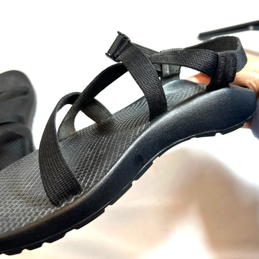 Chaco Z/1 Adjustable Classic Strap Black Sandals for Men Sz 10 Orthotic Support - Picture 4 of 14